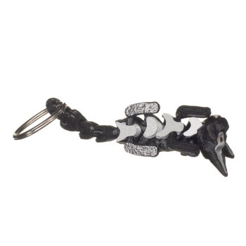 Kot Rex czarny - brelok do kluczy